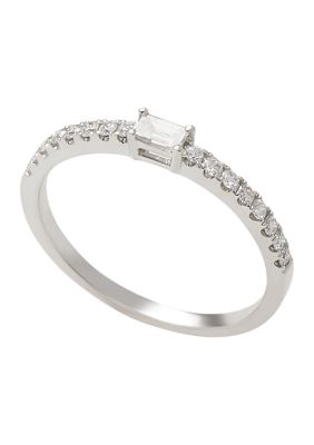 Effy 1/4 ct. t.w. Diamond Ring in 14K White Gold, 7
