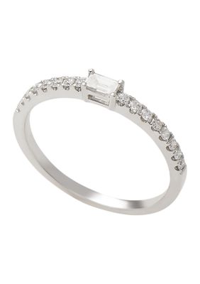 Effy 1/4 Ct. T.w. Diamond Ring In 14K White Gold