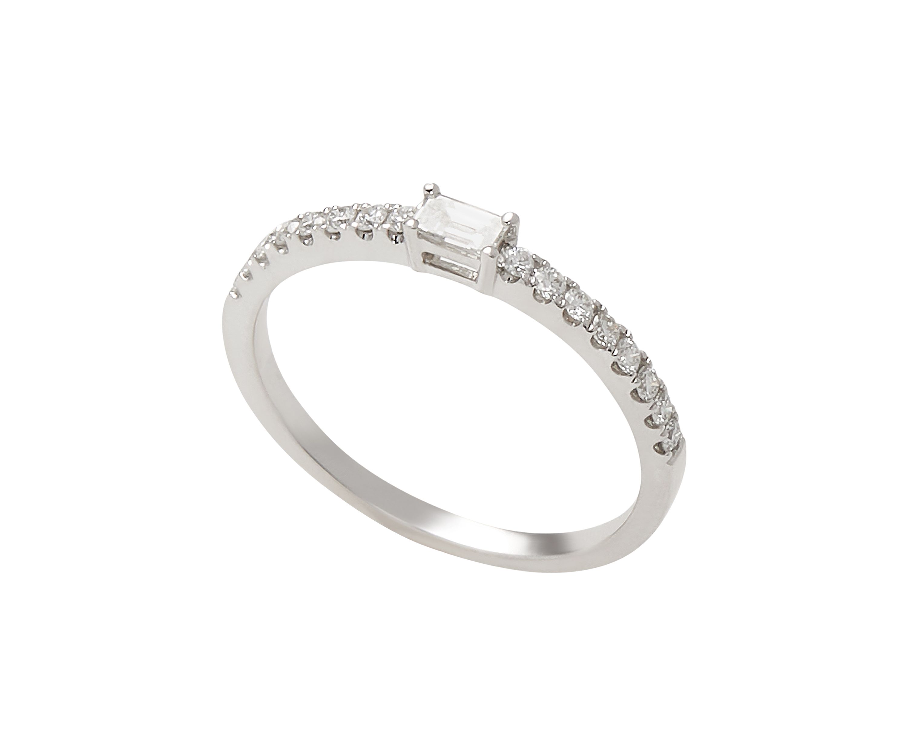 1/4 ct. t.w. Diamond Ring in 14K White Gold 