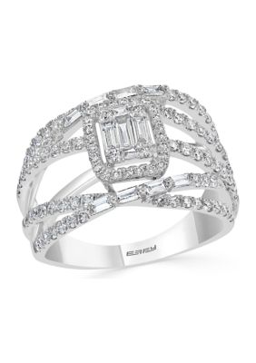 Effy 1.1 Ct. T.w. Diamond Ring In 14K White Gold