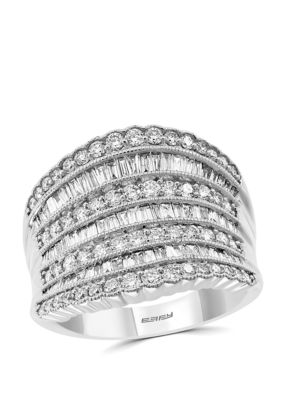 Effy 1.45 Ct. T.w. Diamond Ring In 14K White Gold