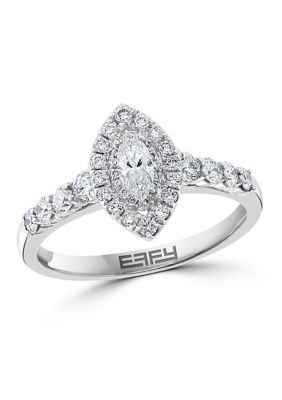 EAMTI 14K White Gold Plated CZ Engagement Rings for Women Solitaire Wedding  Band Size 12 : : Clothing, Shoes & Accessories