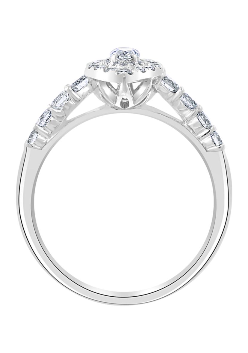 3/4 ct. t.w. Diamond Ring in 14K White Gold