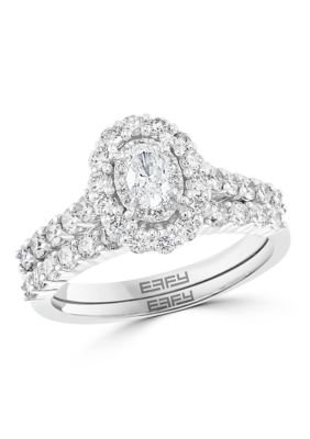 Effy 1.48 Ct. T.w. Diamond Set Ring In 14K White Gold