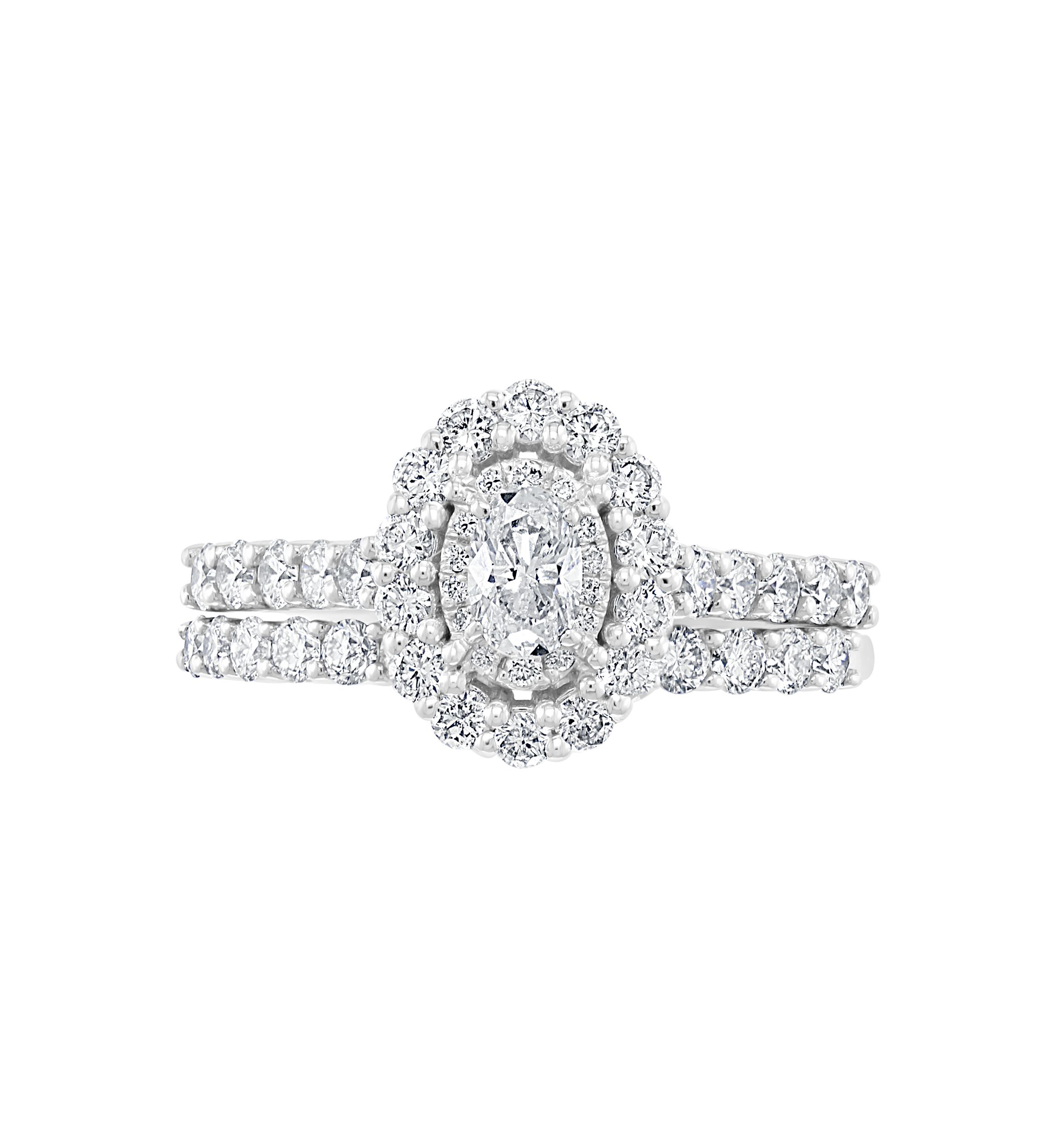 1.48 ct. t.w. Diamond Set Ring in 14K White Gold