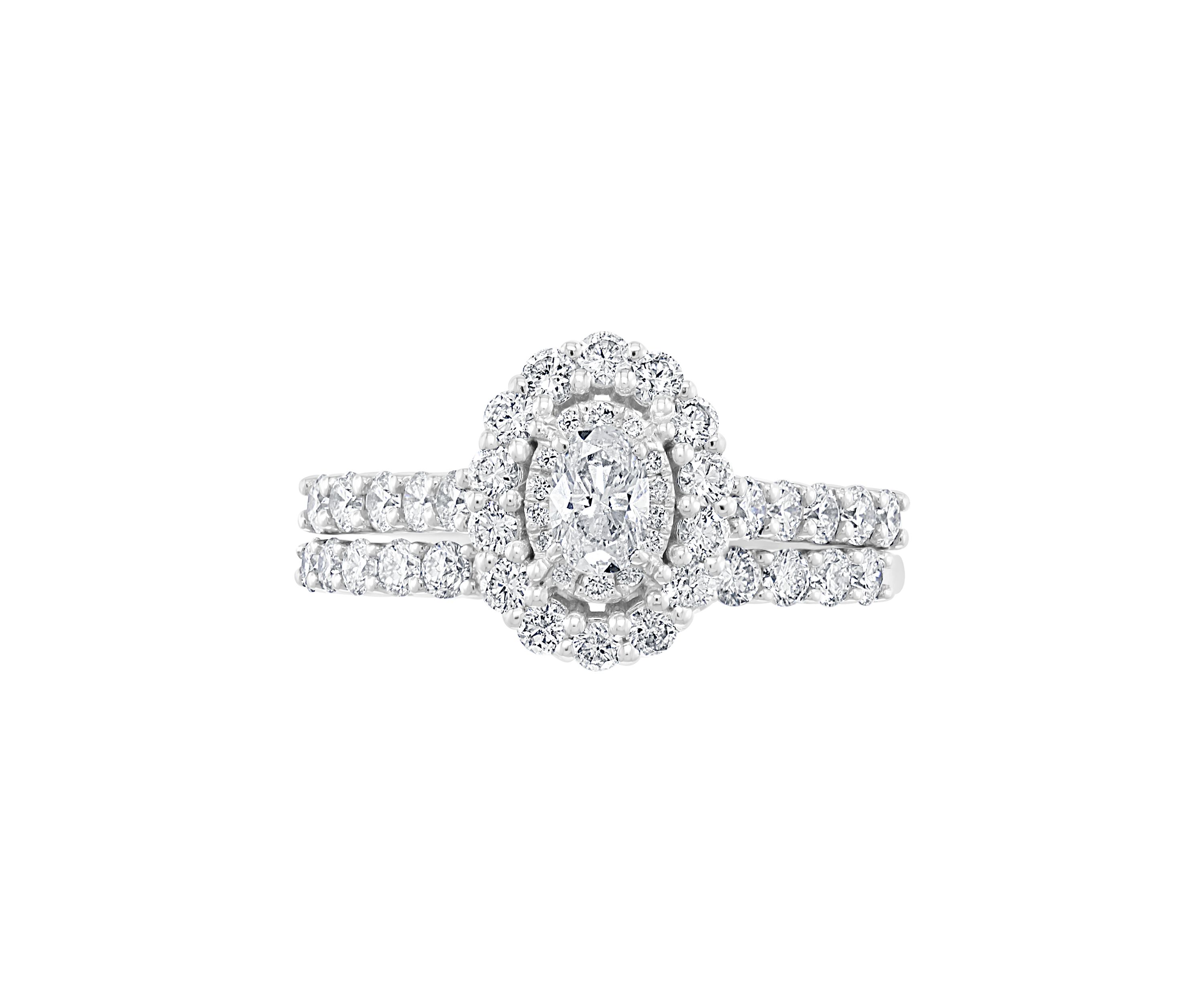 1.48 ct. t.w. Diamond Set Ring in 14K White Gold