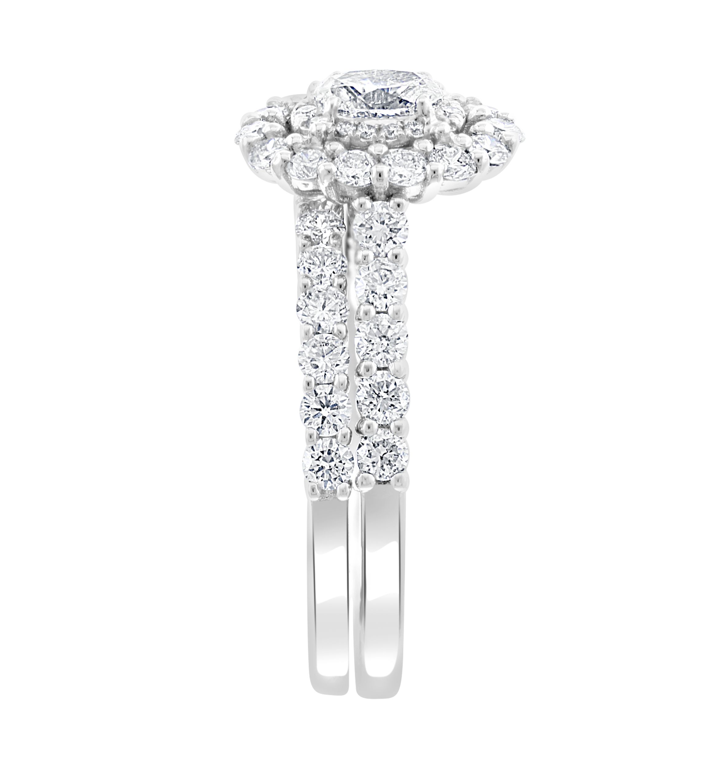1.48 ct. t.w. Diamond Set Ring in 14K White Gold