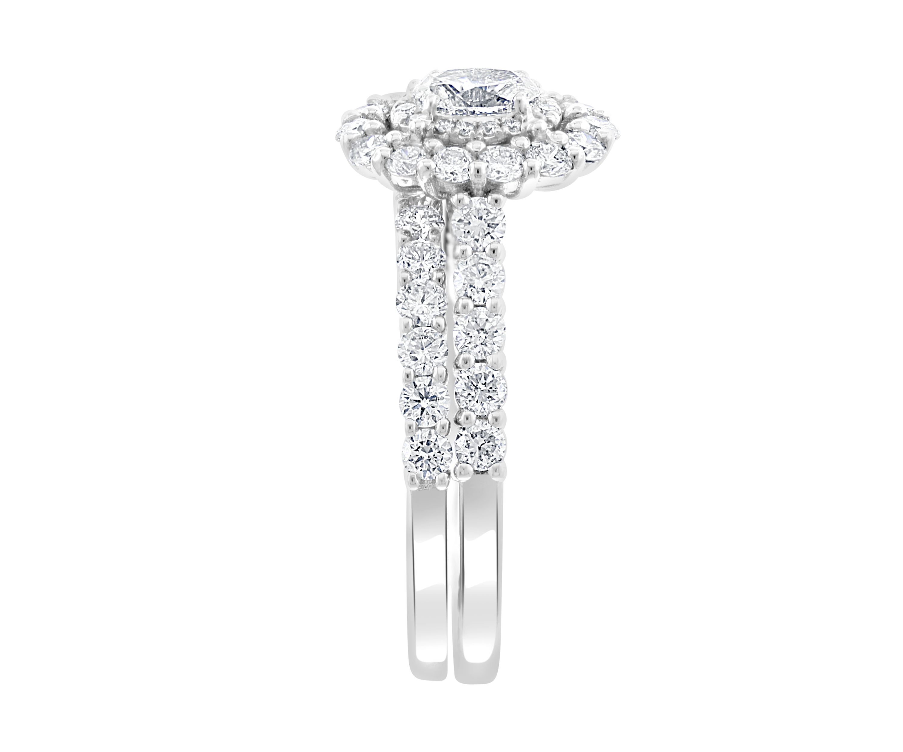 1.48 ct. t.w. Diamond Set Ring in 14K White Gold