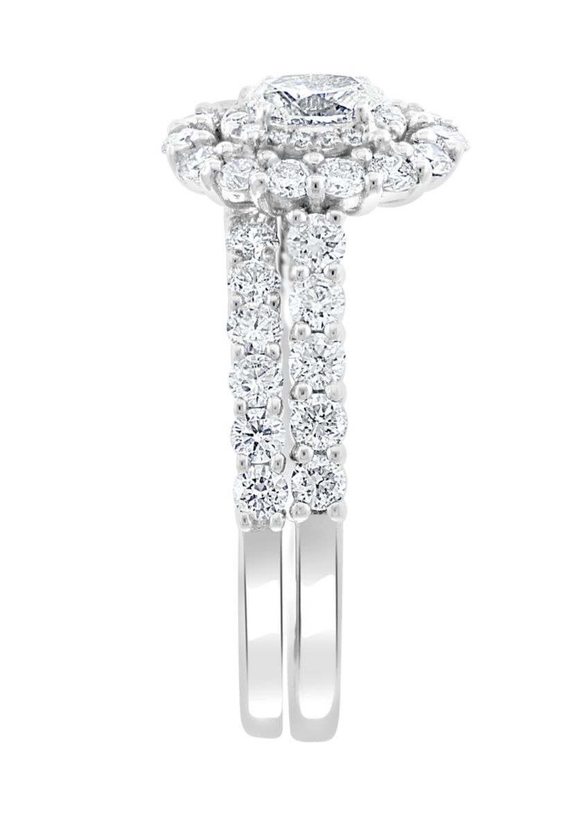 1.48 ct. t.w. Diamond Set Ring in 14K White Gold