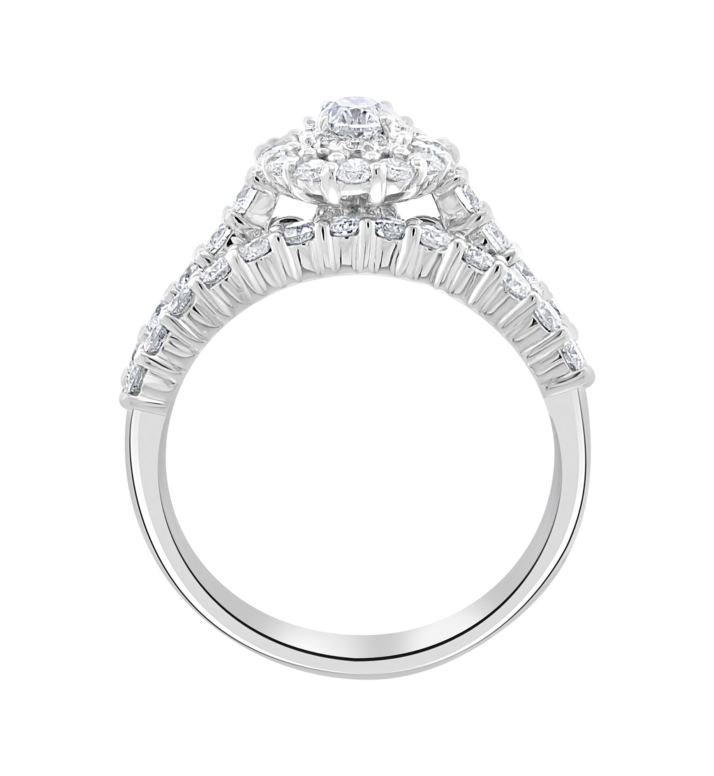 1.48 ct. t.w. Diamond Set Ring in 14K White Gold