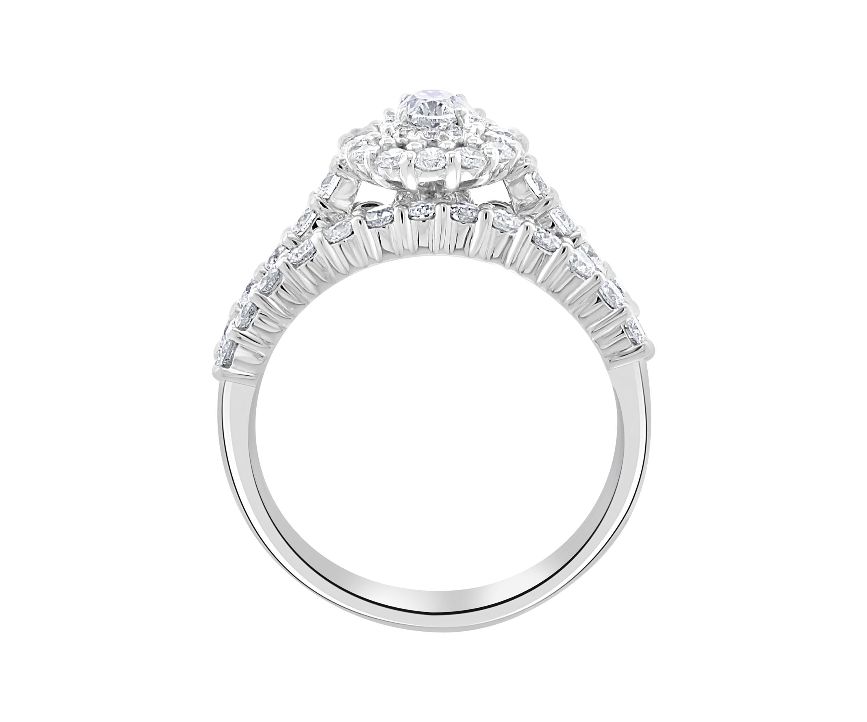 1.48 ct. t.w. Diamond Set Ring in 14K White Gold
