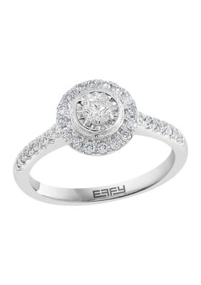Effy 3/8 Ct. T.w. Diamond Miracle Ring In 14K White Gold, 7 -  0191120469959