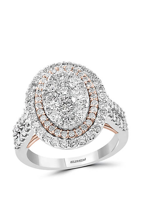  1.93 ct. t.w. Diamond Ring in 14K White and Rose Gold