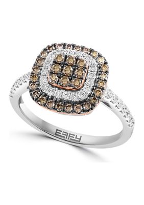Effy 3/4 Ct. T.w. Diamond Ring In 14K Two-Tone Gold
