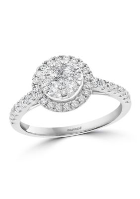Effy 3/4 Ct. T.w. Diamond Ring In 14K White Gold, 7 -  0191120365220