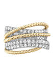 14K White & Yellow Gold 1.28 ct. t.w. Diamond Ring