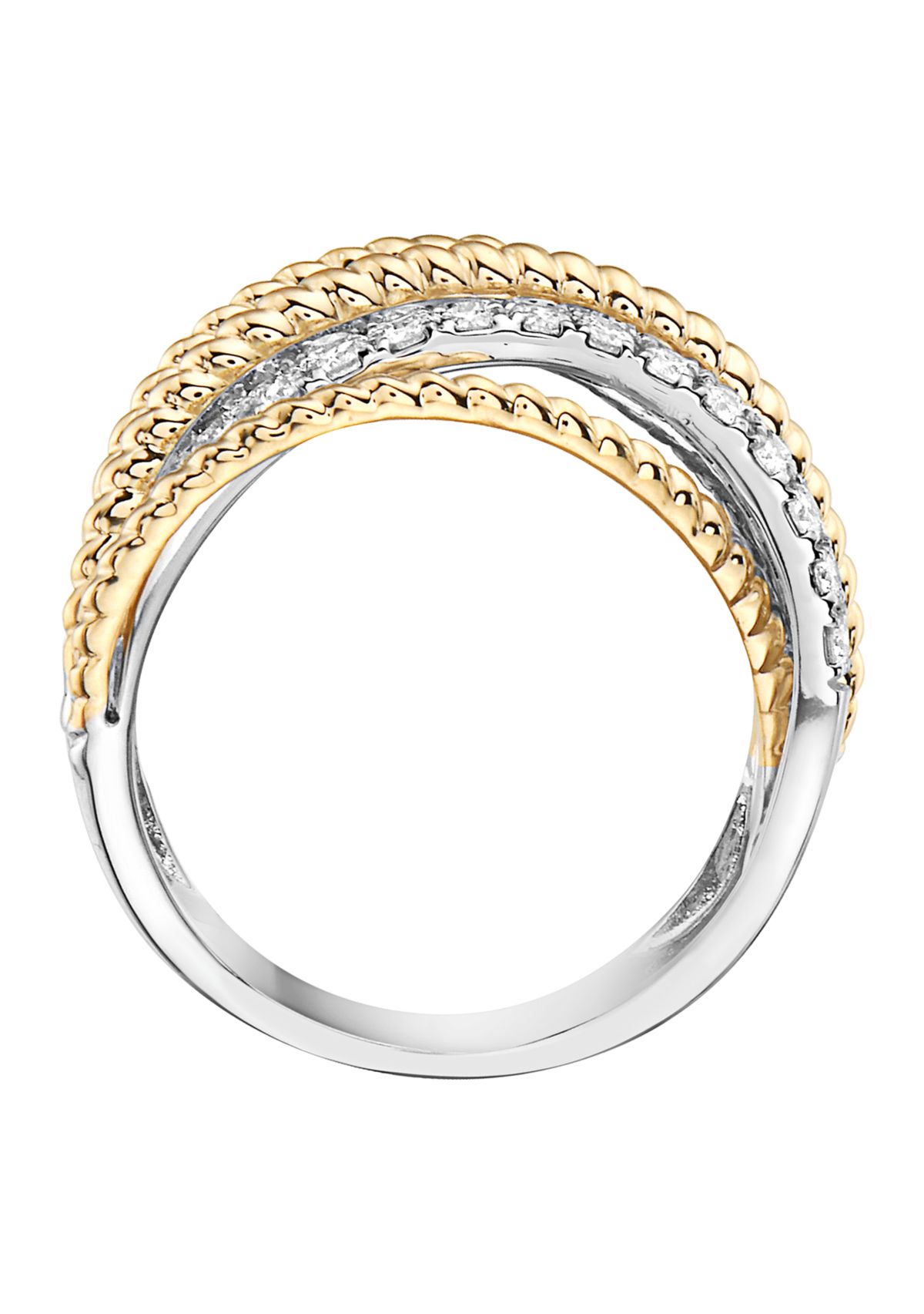 14K White & Yellow Gold 1.28 ct. t.w. Diamond Ring