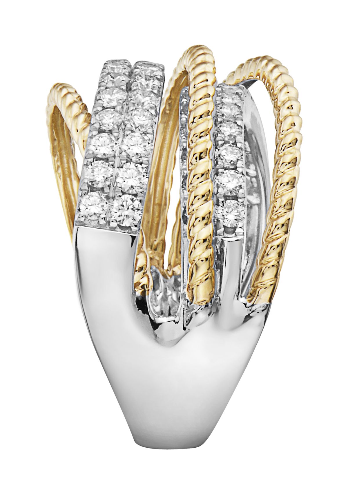 14K White & Yellow Gold 1.28 ct. t.w. Diamond Ring