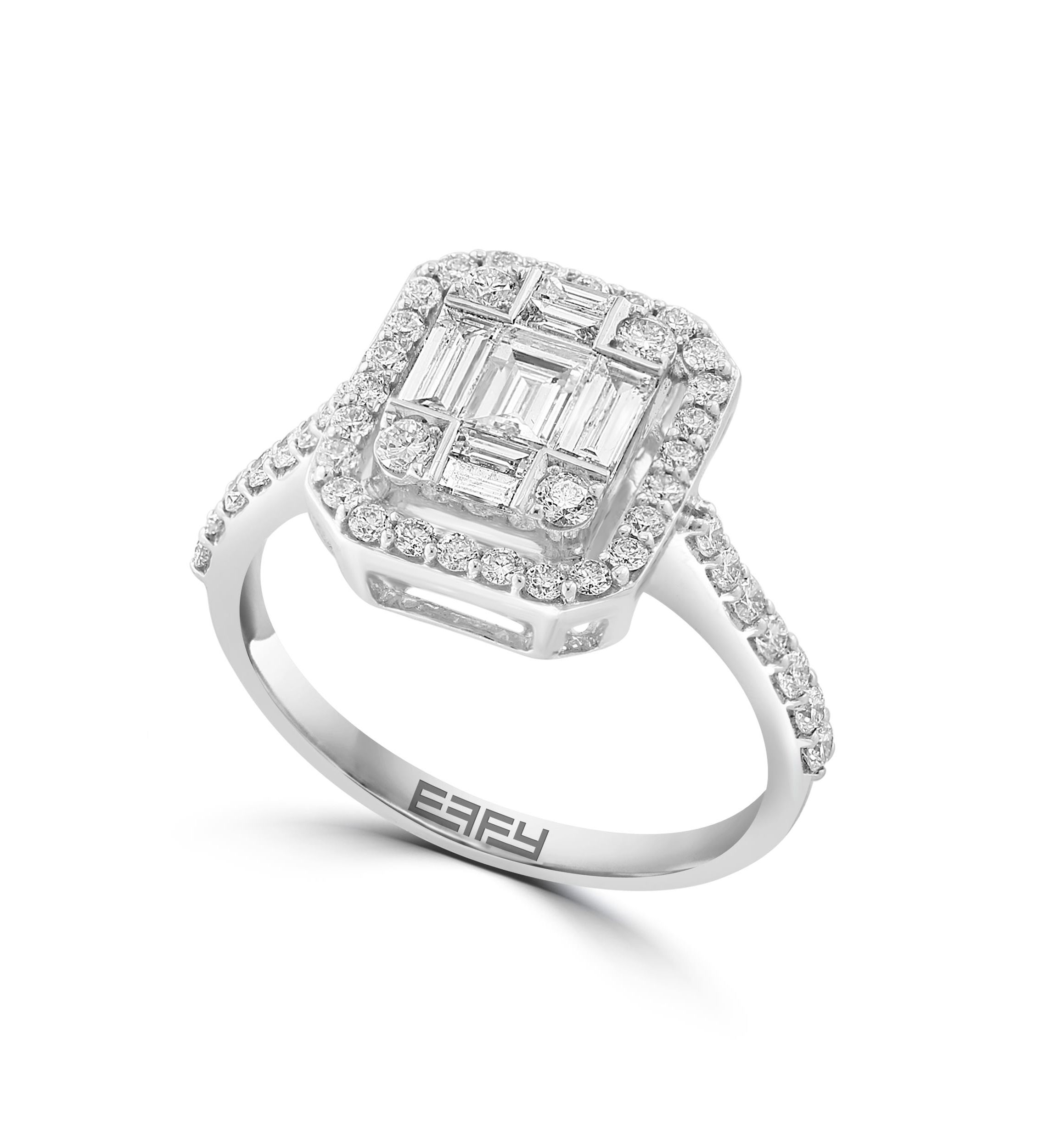 Diamond Ring in 14K White Gold