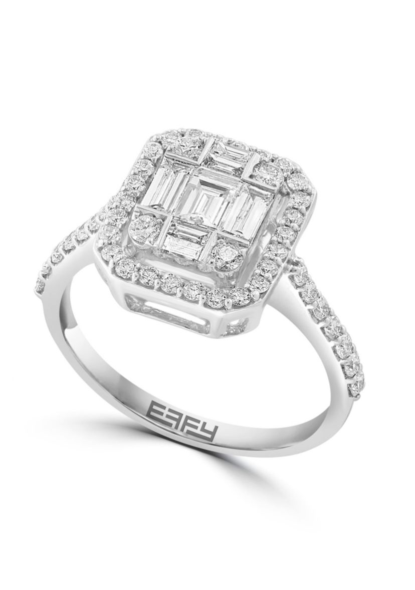 Diamond Ring in 14K White Gold