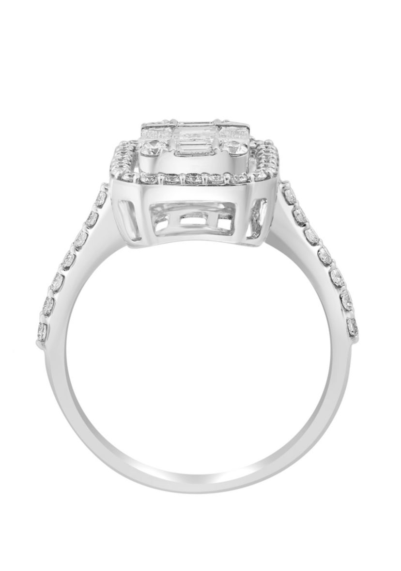 Diamond Ring in 14K White Gold