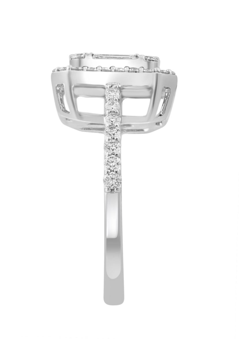 Diamond Ring in 14K White Gold