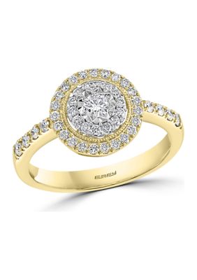 Effy 14K White/yellow Gold 1/2 Ct. T.w. Diamond Ring, 7 -  0191120491233