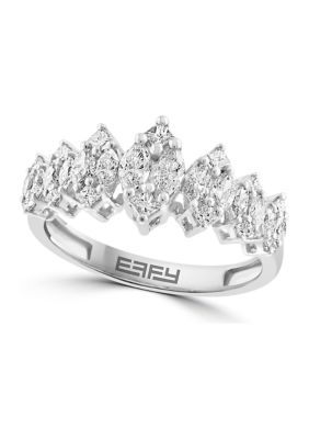 Effy Diamond Ring In 14K White Gold