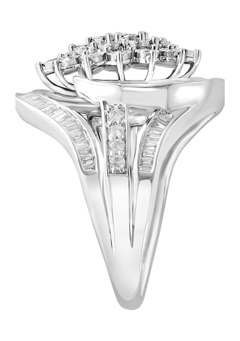 Diamond Ring in 14k White Gold