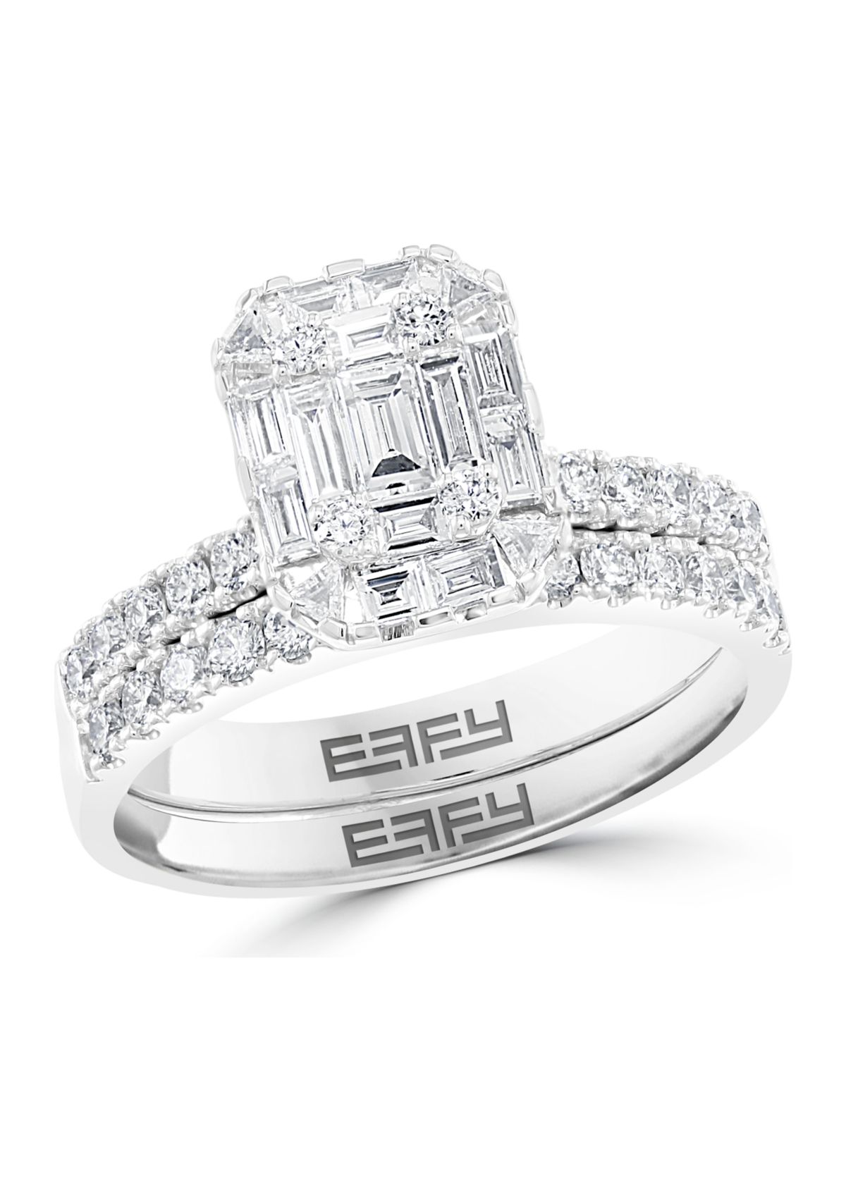 1.2 ct. t.w. Diamond Ring Set in 14K White Gold 