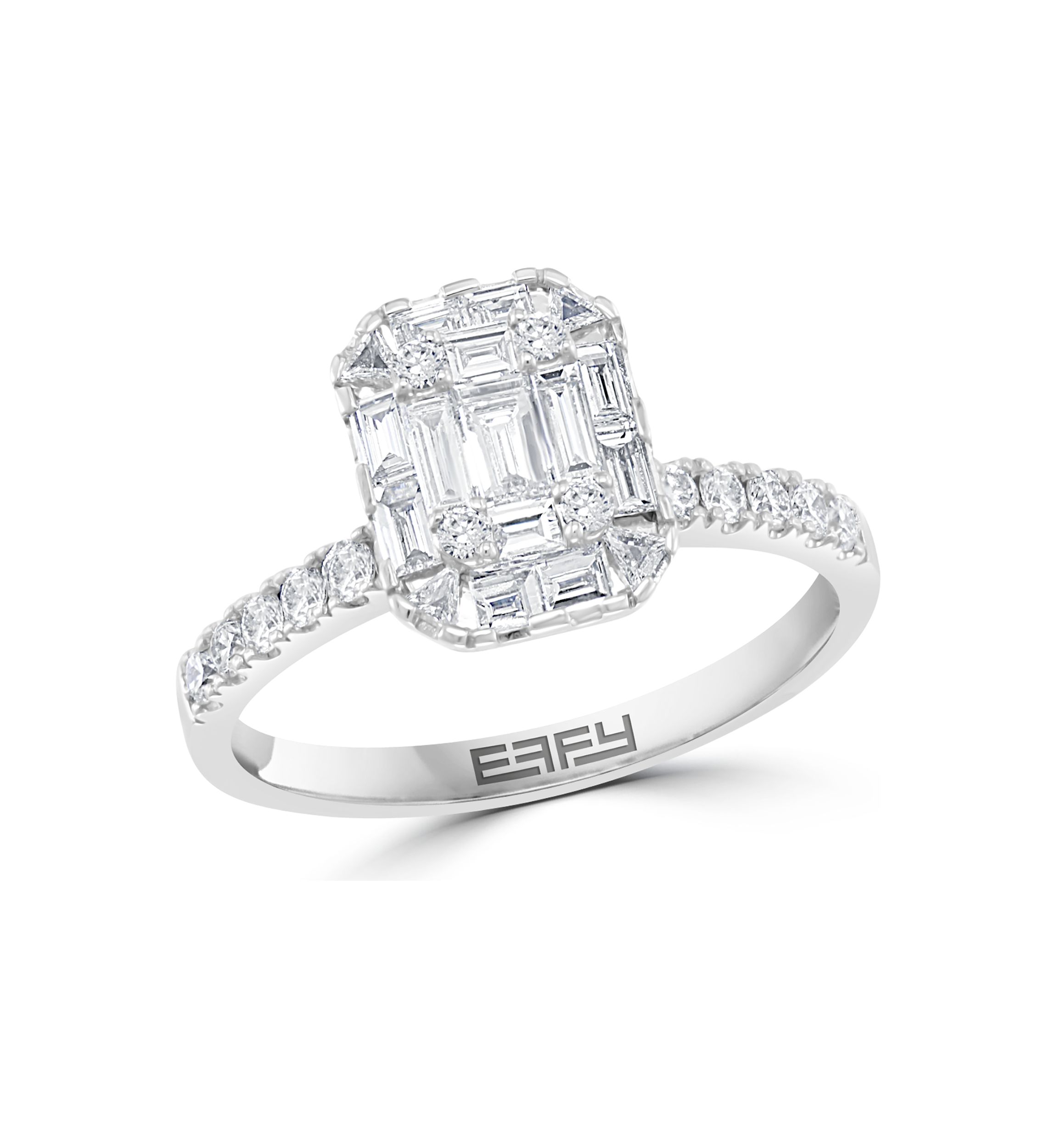 1.2 ct. t.w. Diamond Ring Set in 14K White Gold 