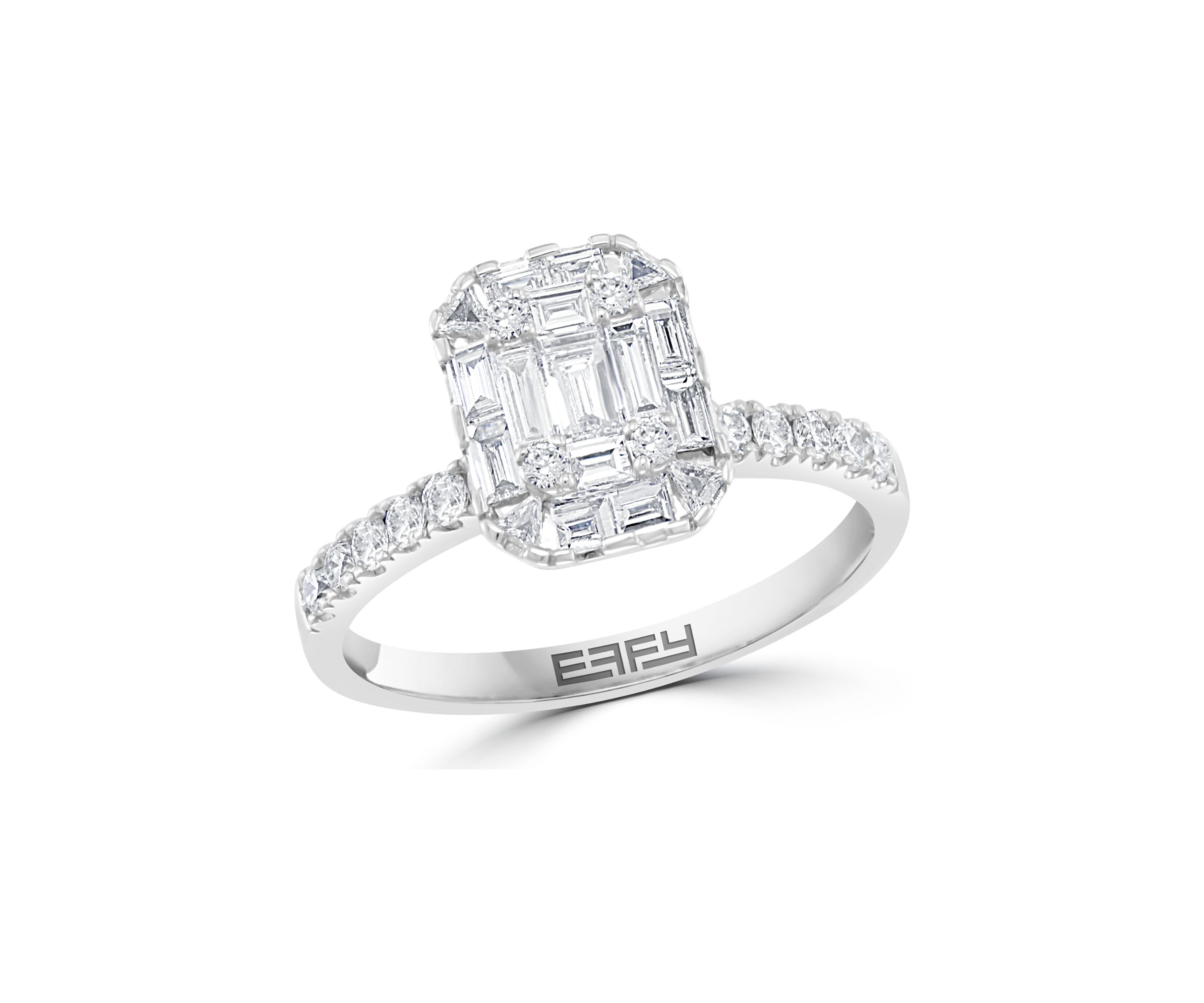 1.2 ct. t.w. Diamond Ring Set in 14K White Gold 