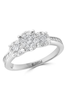 Effy Diamond Ring in 14K White Gold, 7