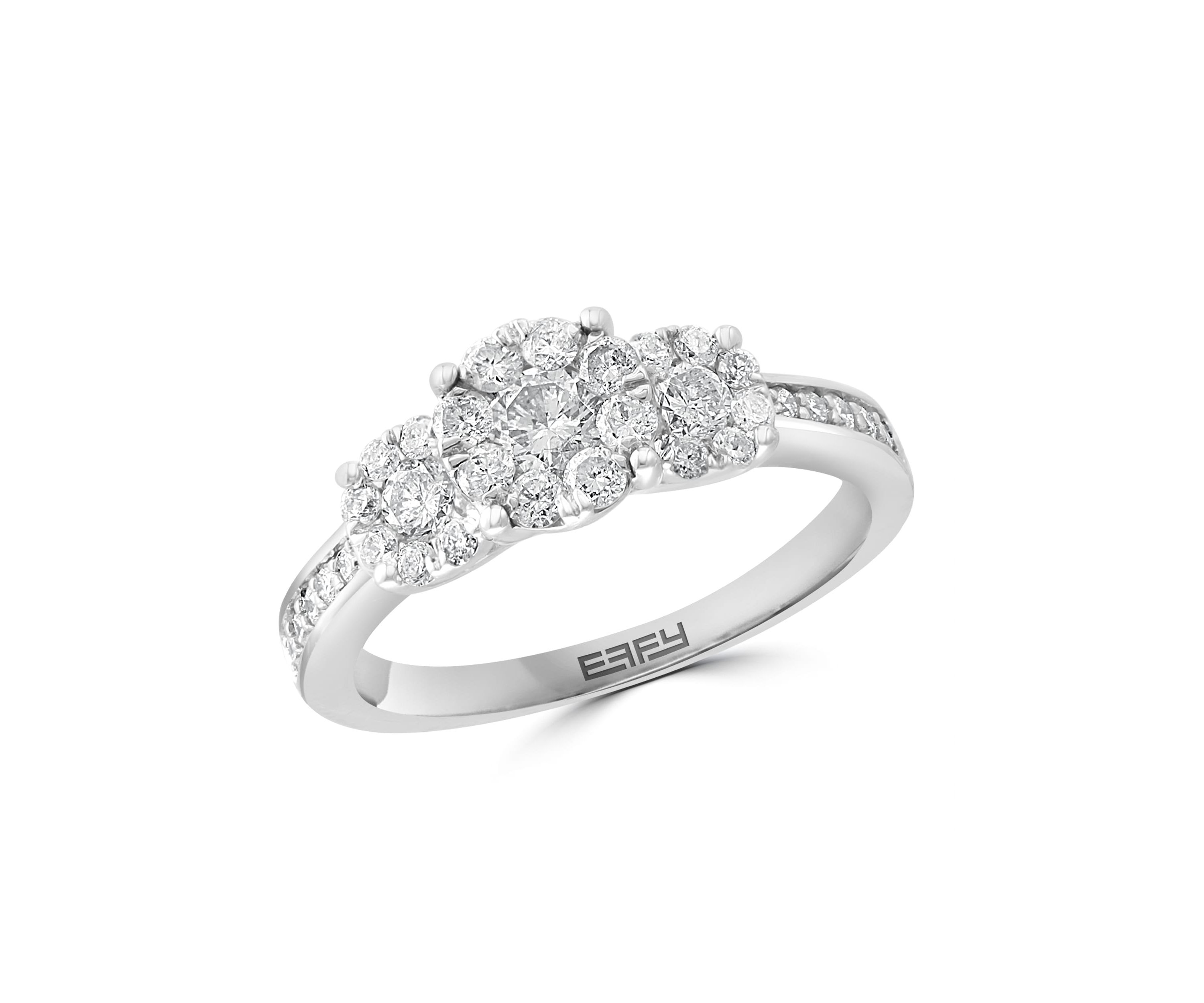 Diamond Ring in 14K White Gold