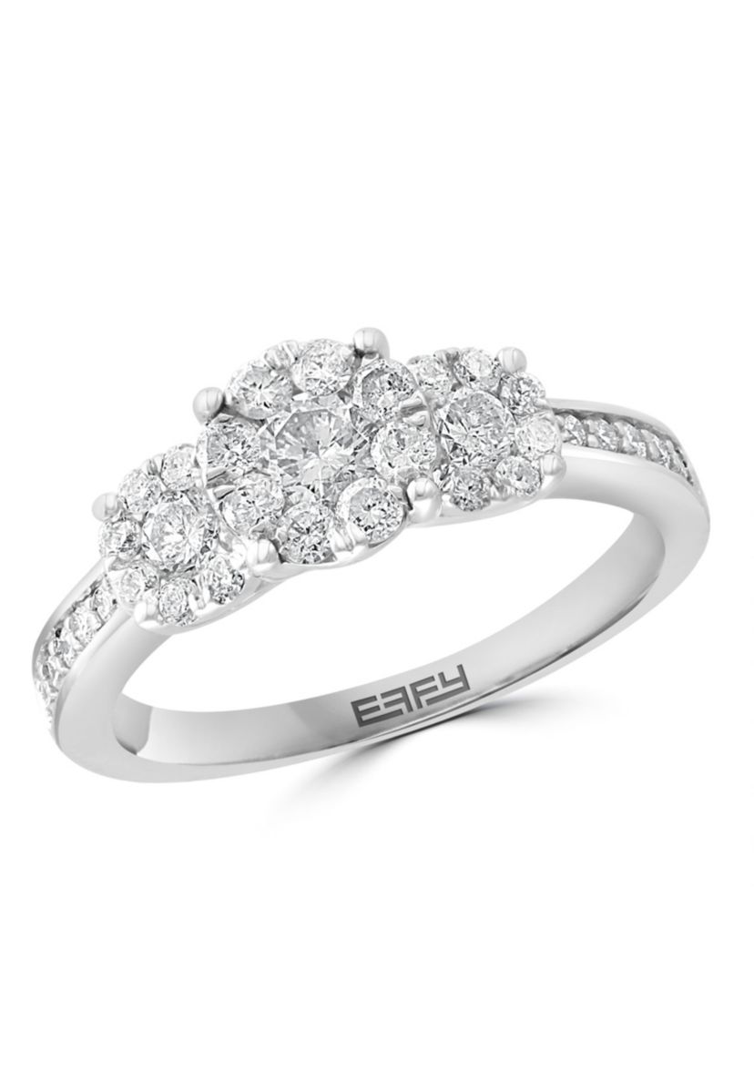 Diamond Ring in 14K White Gold