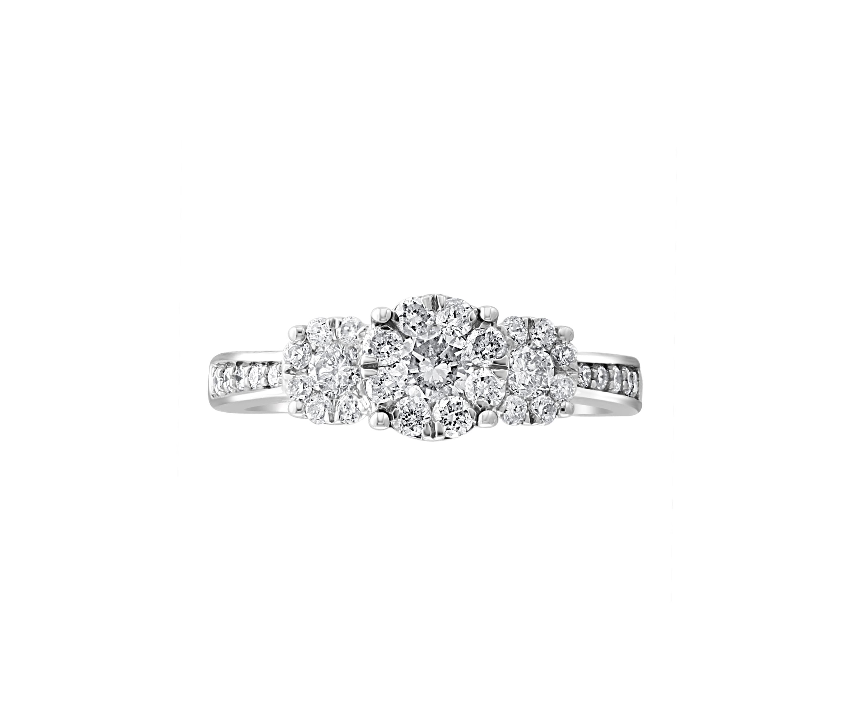 Diamond Ring in 14K White Gold