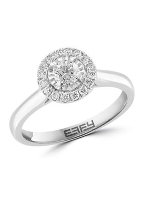 Effy 1/2 Ct. T.w. Round Diamond Ring In 14K White Gold