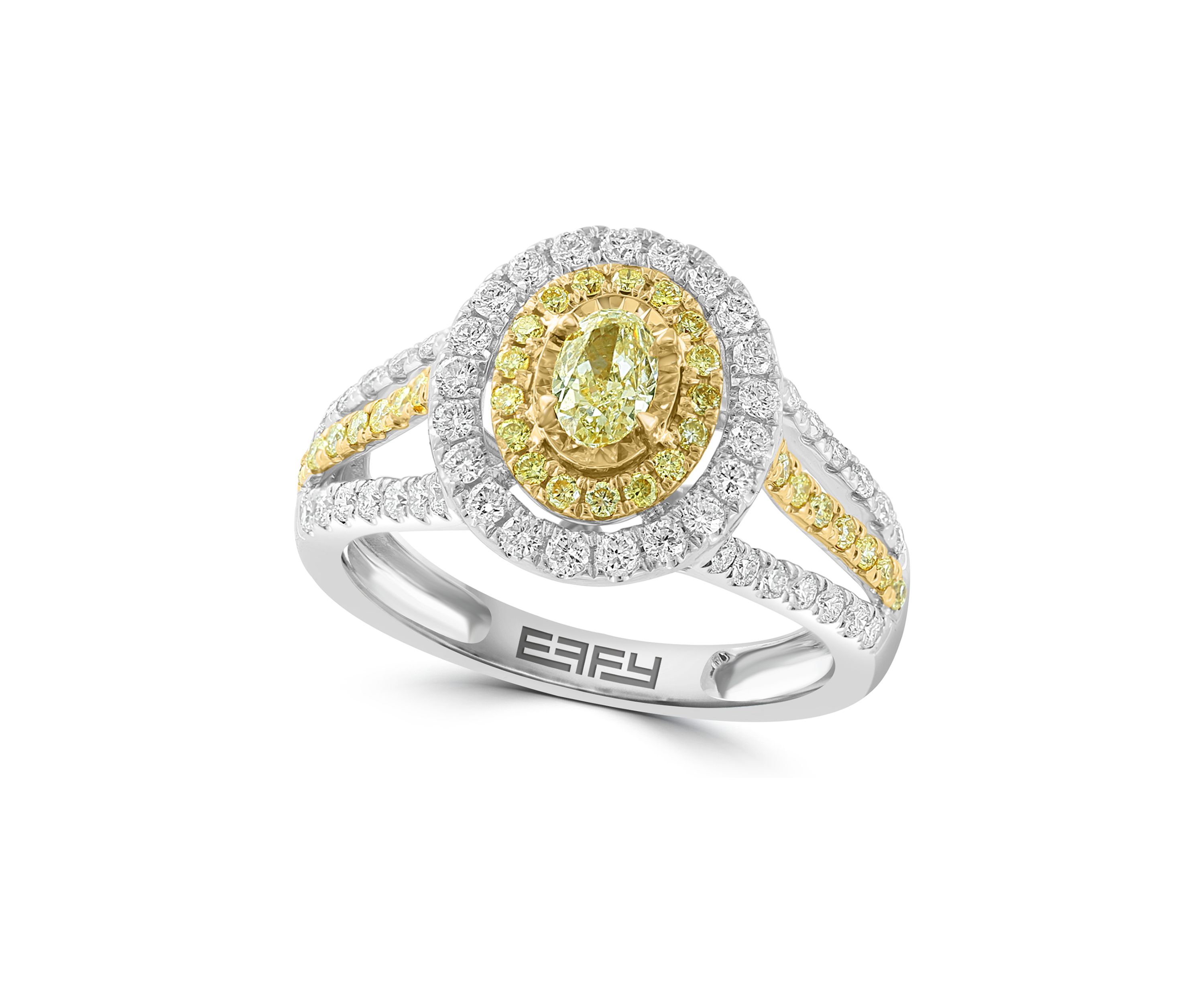 1.13 ct. t.w. Diamond Ring in 18K Two-Tone Gold
