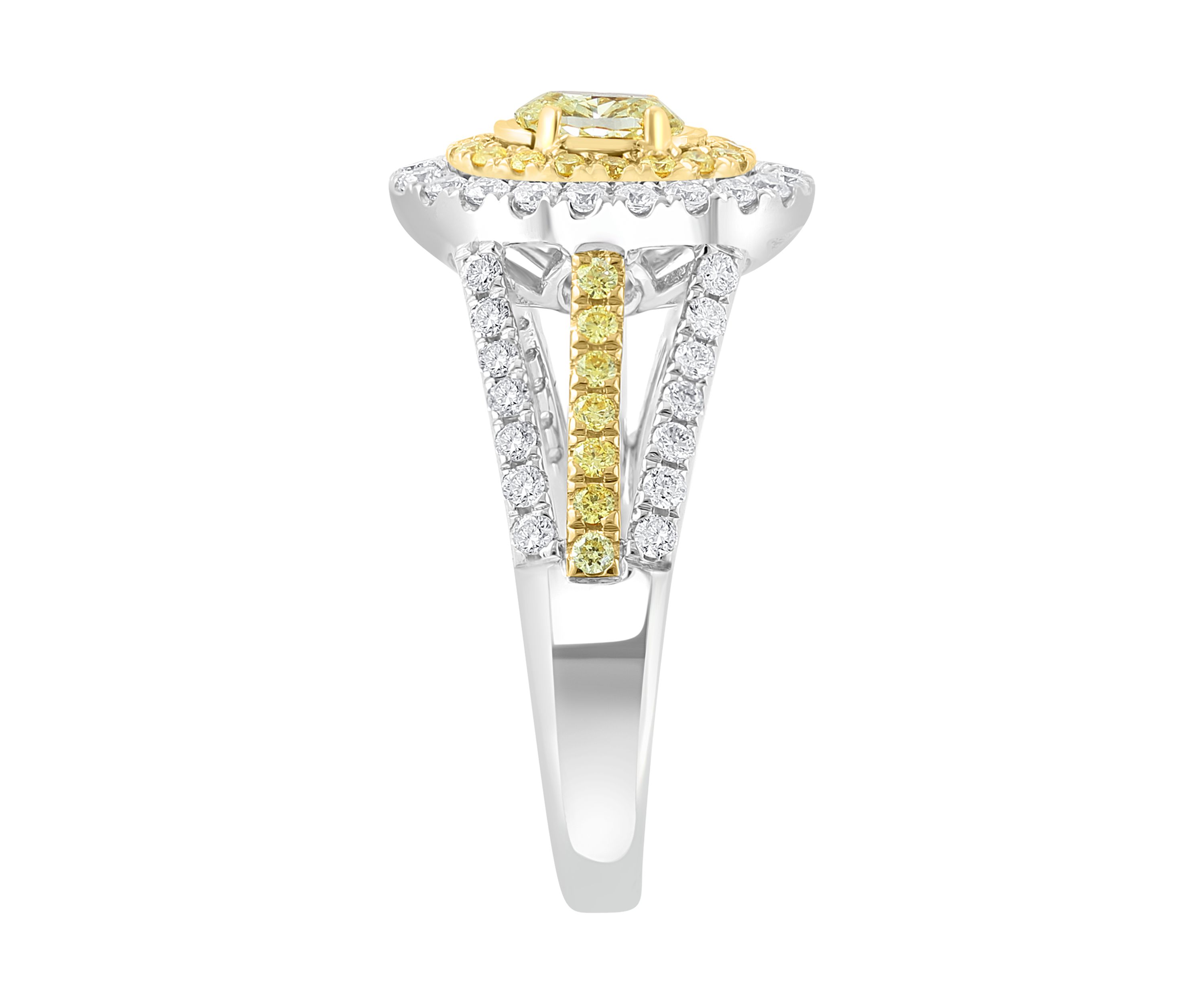 1.13 ct. t.w. Diamond Ring in 18K Two-Tone Gold