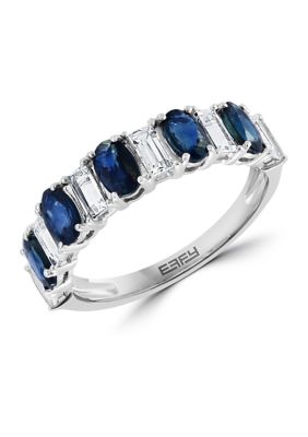 Effy® 2.54 ct. t.w. Sapphire Ring in 14K White Gold | belk
