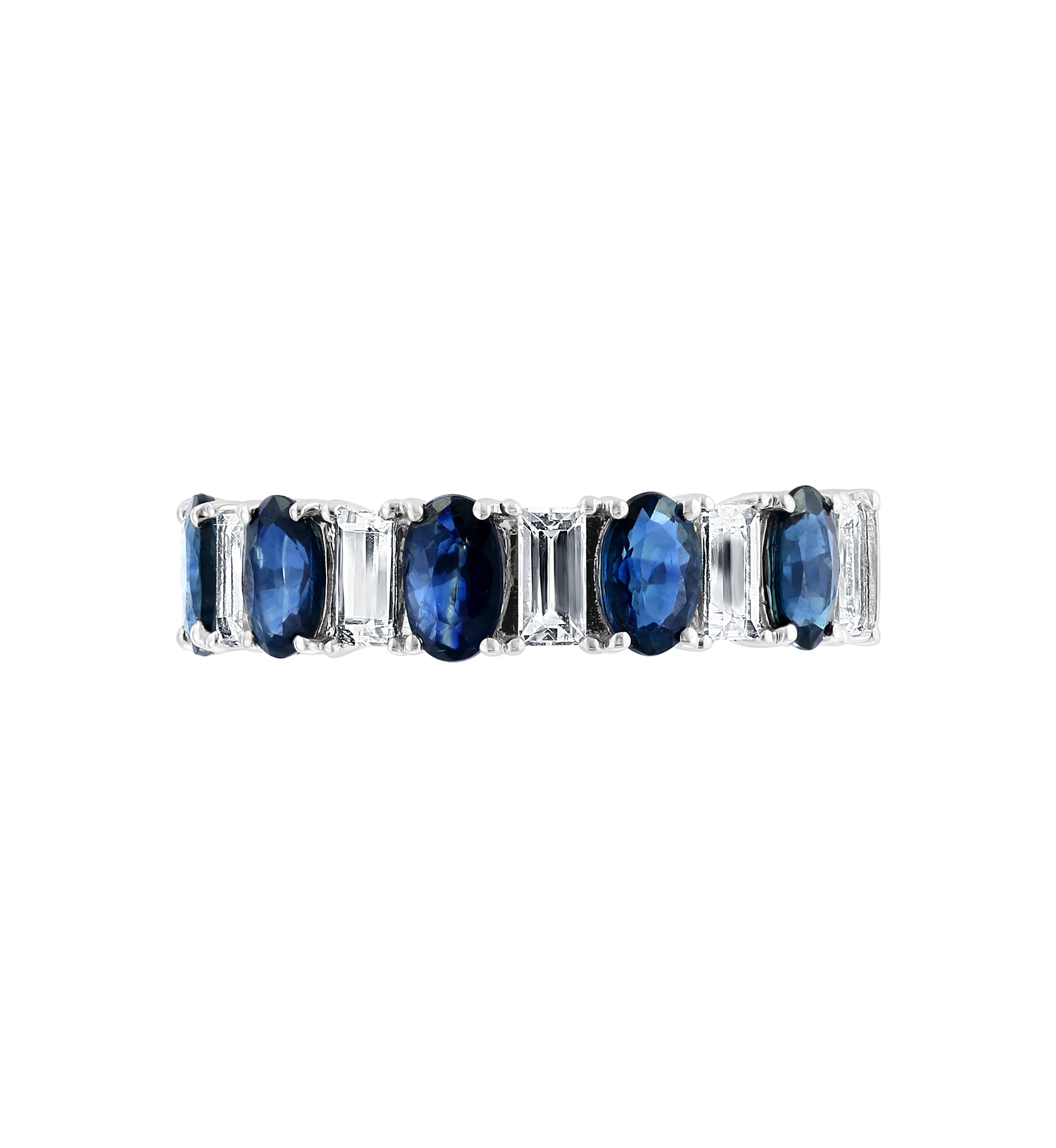 2.54 ct. t.w. Sapphire Ring in 14K White Gold 