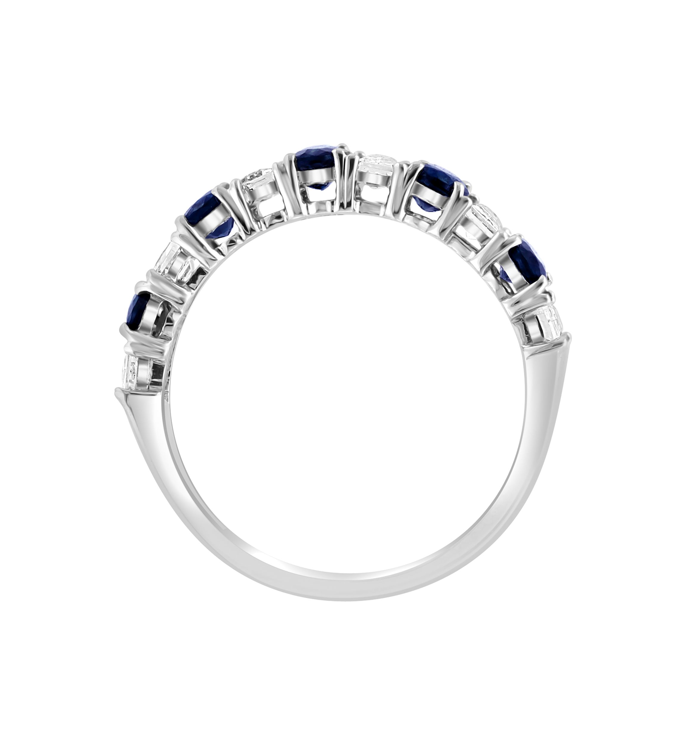 2.54 ct. t.w. Sapphire Ring in 14K White Gold 