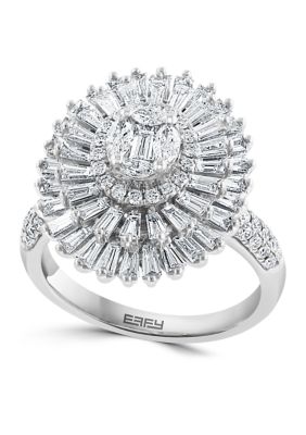 Effy 1.93 Ct. T.w. Diamond Ring In 14K White Gold