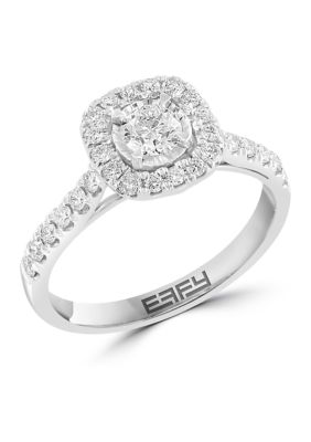 Effy 3/4 Ct. T.w. Diamond Miracle Set Ring In 14K White Gold, 7 -  0191120648750