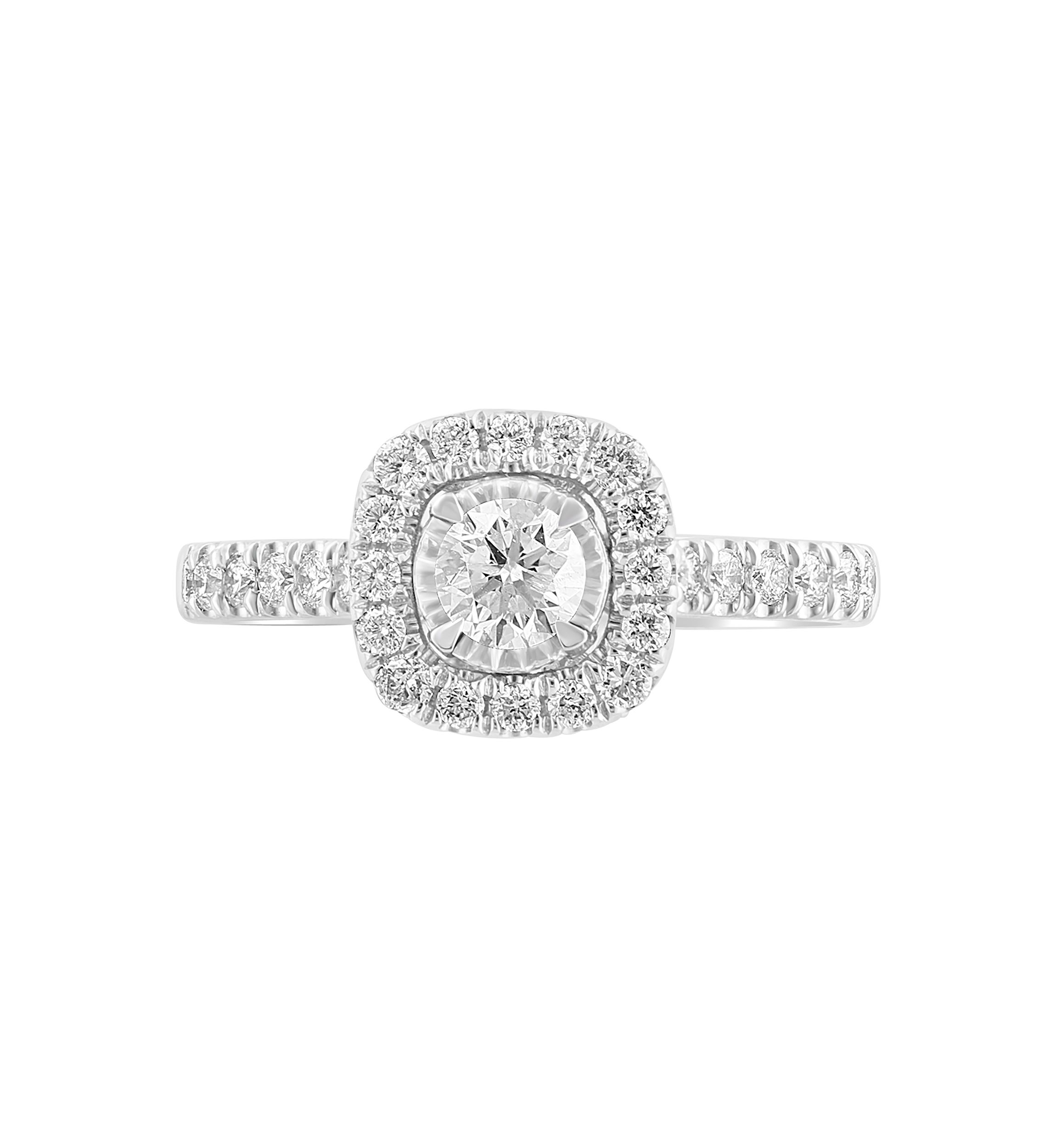 3/4 ct. t.w. Diamond Miracle Set Ring in 14K White Gold
