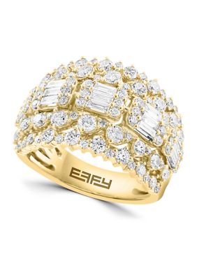 Effy 2.28 Ct. T.w. Diamond Ring In 14K Yellow Gold