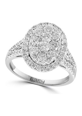 Effy 1.46 Ct. T.w. Diamond Ring In 14K White Gold