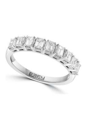 Effy 3/4 Ct. T.w. Miracle Set Diamond Band Ring In 14K White Gold