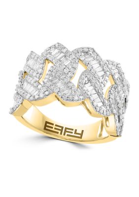 Effy 1.19 Ct. T.w. Diamond Ring In 14K Yellow Gold
