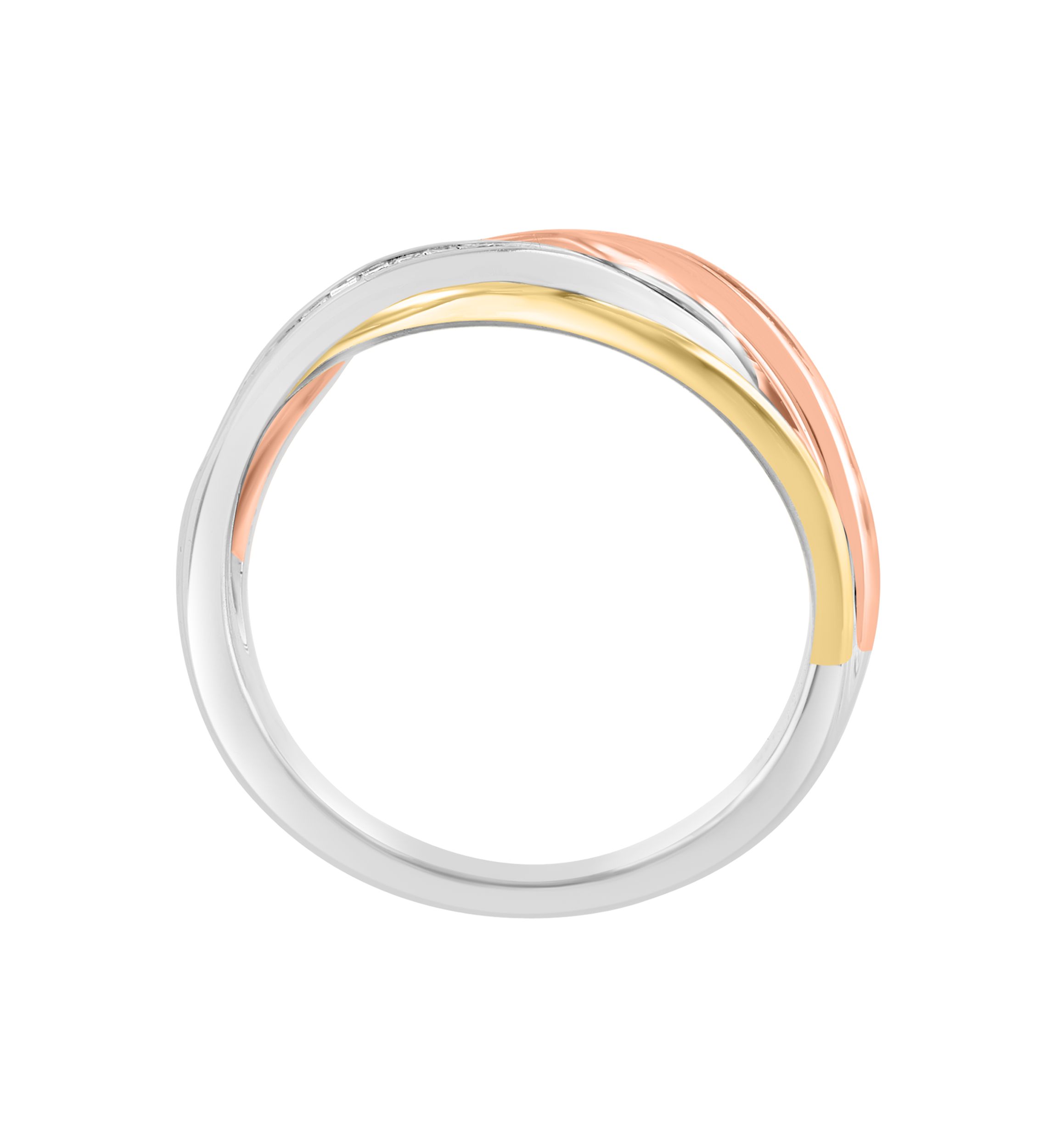 1/3 ct. t.w. Diamond Band Ring In 14K White, Yellow, Pink Gold  